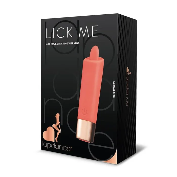 LAPDANCE Lick Me Mini Pocket Licking Vibrator – 9.7 cm Pink