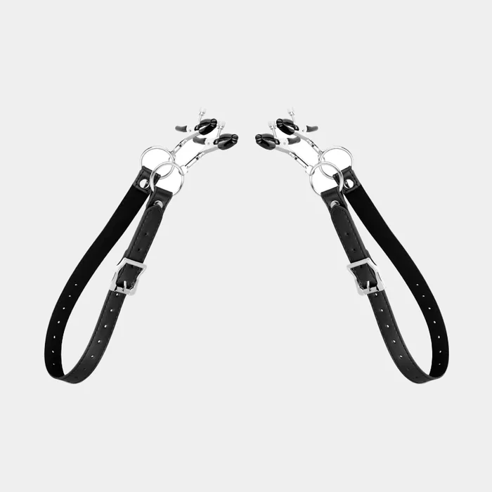 Leather Labia Spreader Adjustable Straps and Clamps