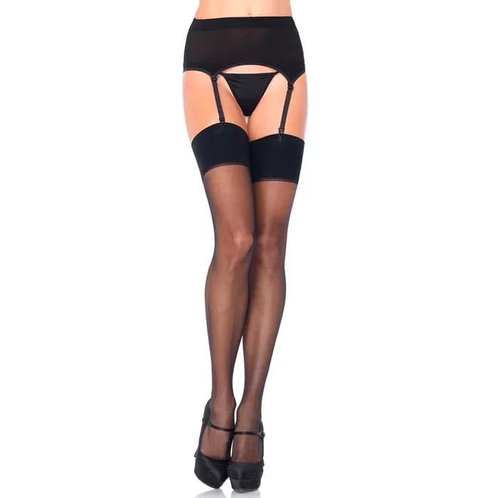 Leg Avenue Spandex Suspenders with Stockings