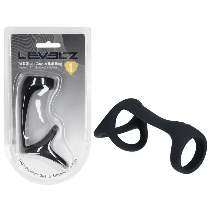 LEVELZ Tri O Silicone Shaft Cock & Ball Ring – Cock & Balls Ring