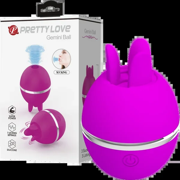 Licking Stimulator – Gemini Ball – Purple