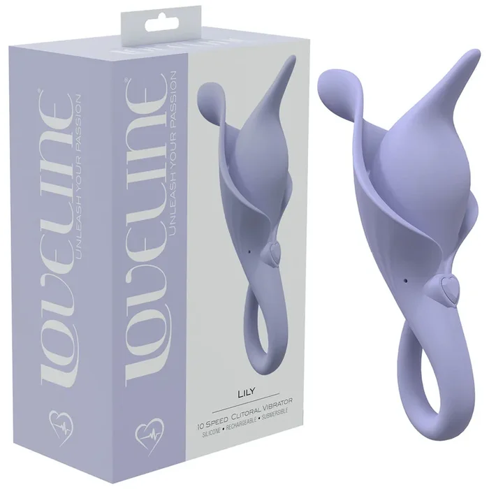 LoveLine Lily 10 Speed Flicking Finger Sleeve Silicone Vibrator – Lavender