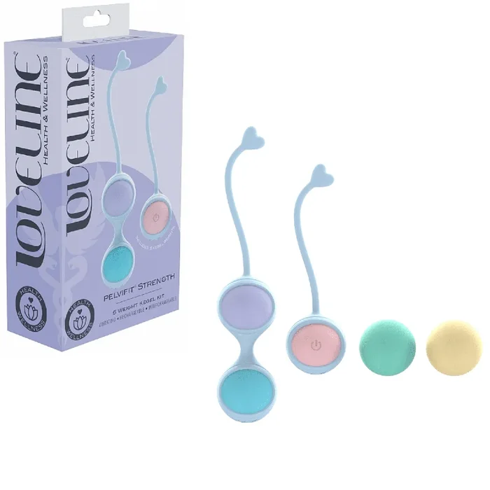 Loveline PelviFit Vibrating Interchangeable Strength Kegel Kit