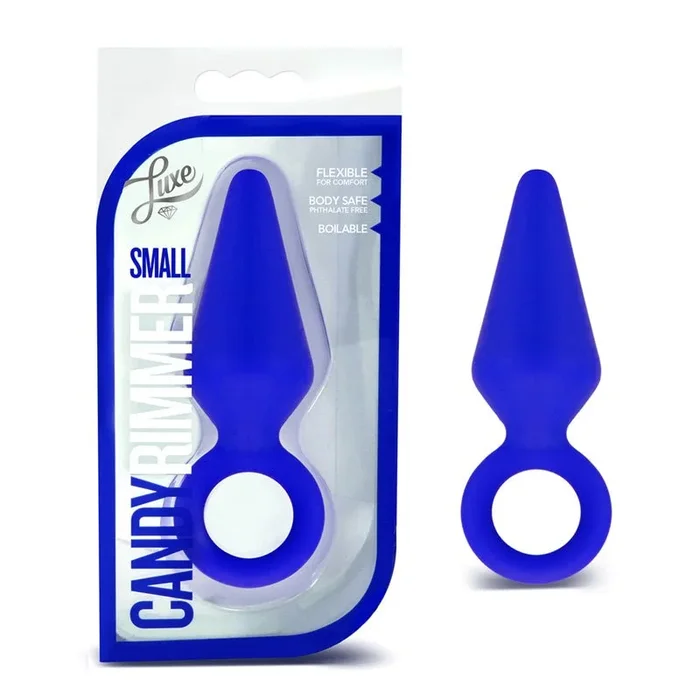 Luxe Candy Rimmer Small Silicone Anal Plug Blue