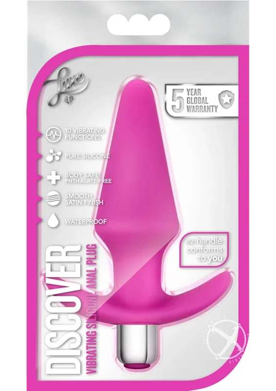 Luxe Discover Silicone Vibrator Butt Plug