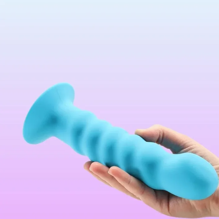 Maia ‘Kendall’ 8″ Silicone Dildo – Neon Blue