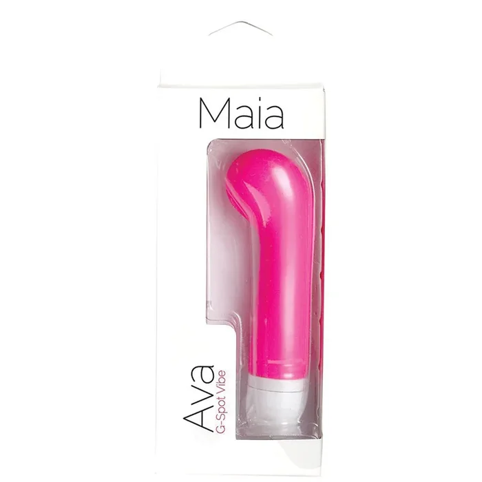 Maia AVA Silicone 15-Function Mini G-Spot Vibe – Neon Pink 5″