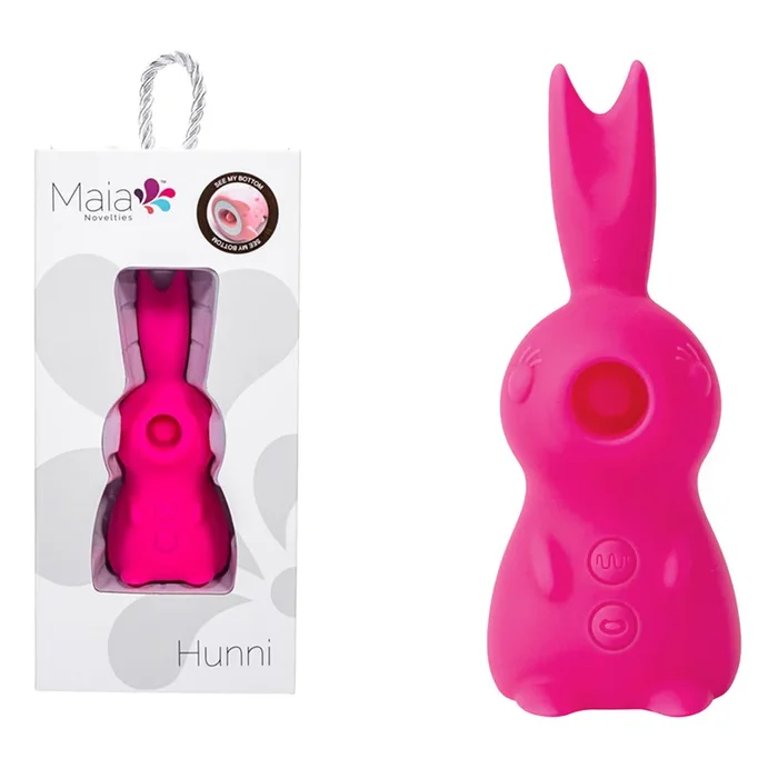 Maia HUNNI Mini Rabbit Vibe with Clit Sucker – Pink