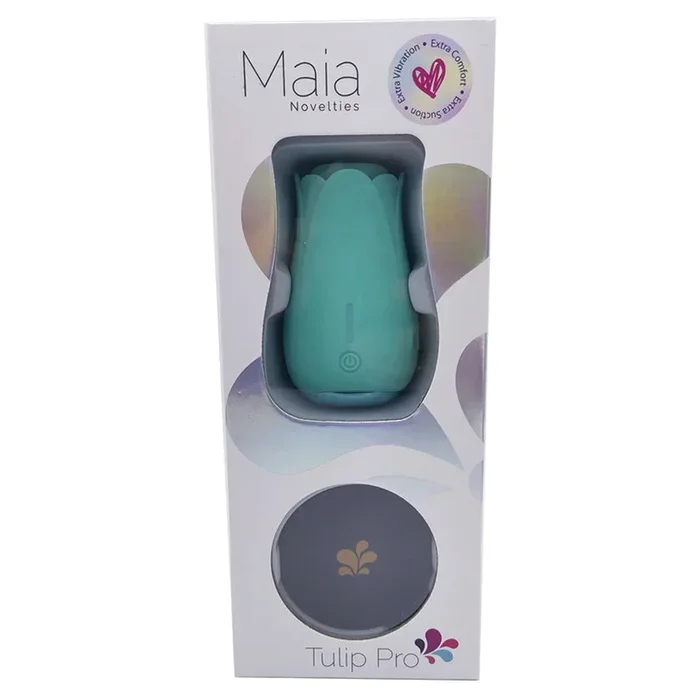 Maia TULIP PRO 15-Function Silicone Suction Toy with Wireless Charge – Teal