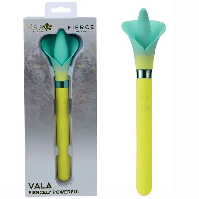 Maia VALA – – /Green 22.2 cm USB Rechargeable Flower Vibrator