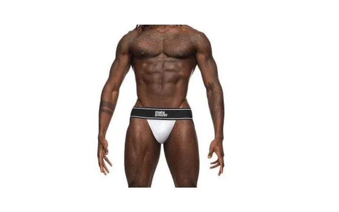 Male Power Modal Rib Jock White