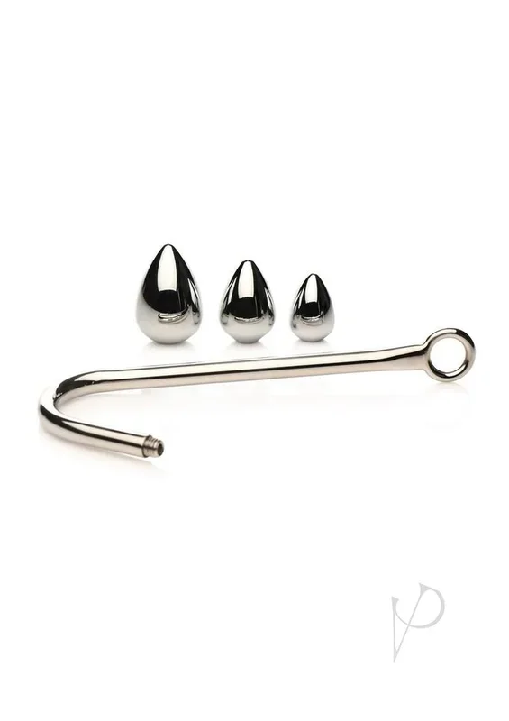 Master Series Anal Hook Trainer with 3 Plugs – Stainless