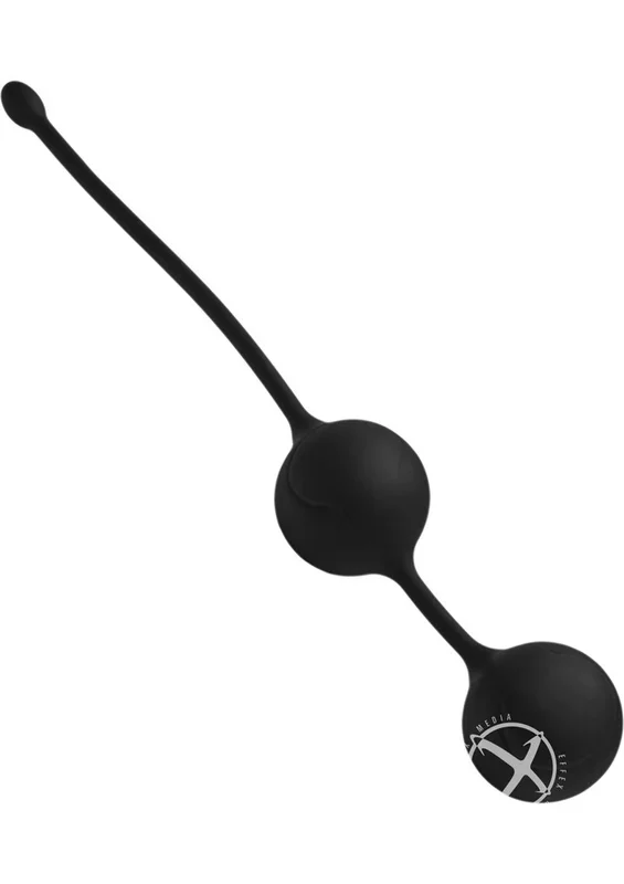 Master Series Exerceo Silicone Weighted Kegel Ben Wa Balls Black