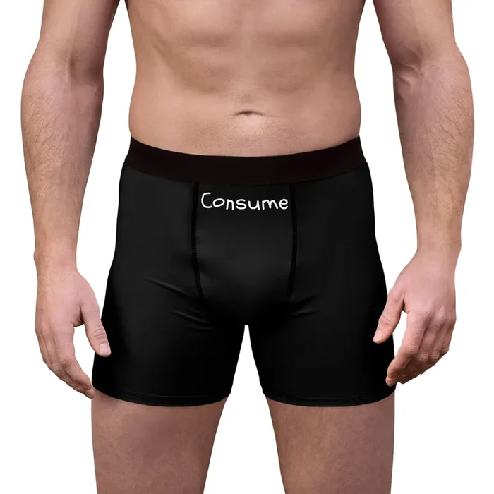 Men’s Boxer Briefs – “Consume”