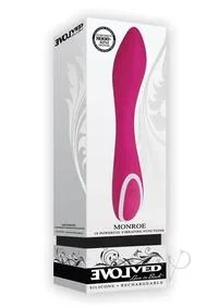 Monroe Silicone USB Rechargeable 10 Multifunction G Spot Vibrator Pink