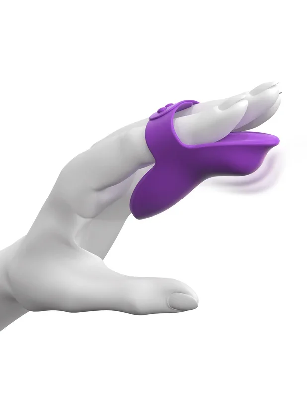 Multispeed Rechargeable Silicone Adjustable Strap Finger Vibrator