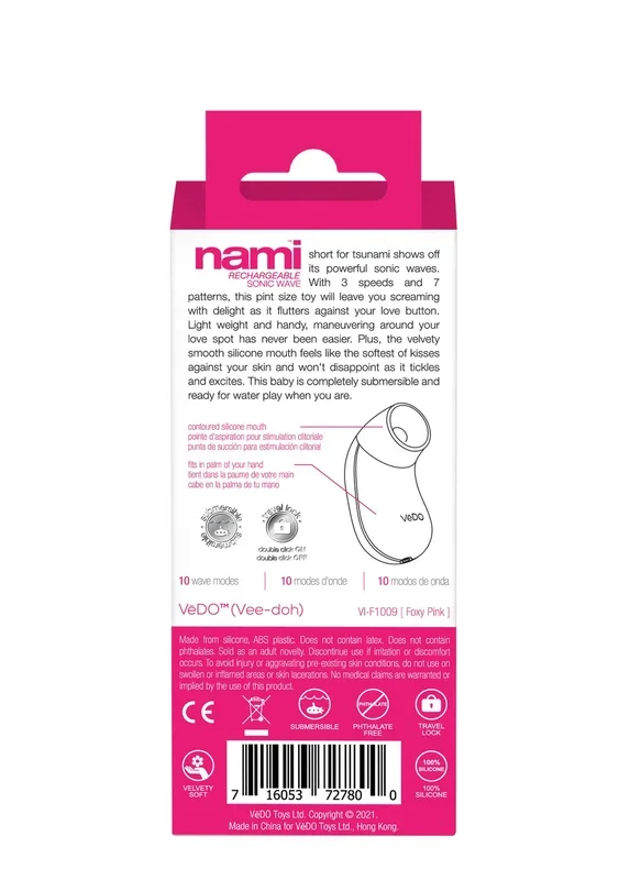 Nami Rechargeable Sonic Vibe – Foxy Pink