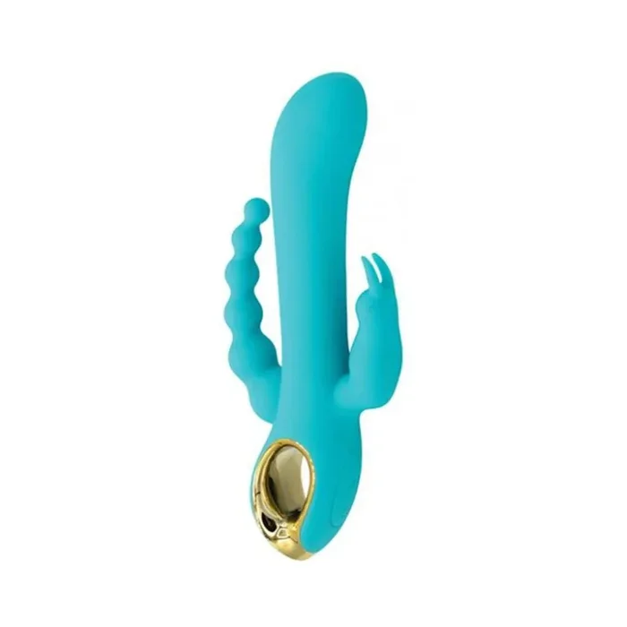 Natalie’s Toy Box Mighty Magic Clit, G-spot & Anal Vibrator – Aqua