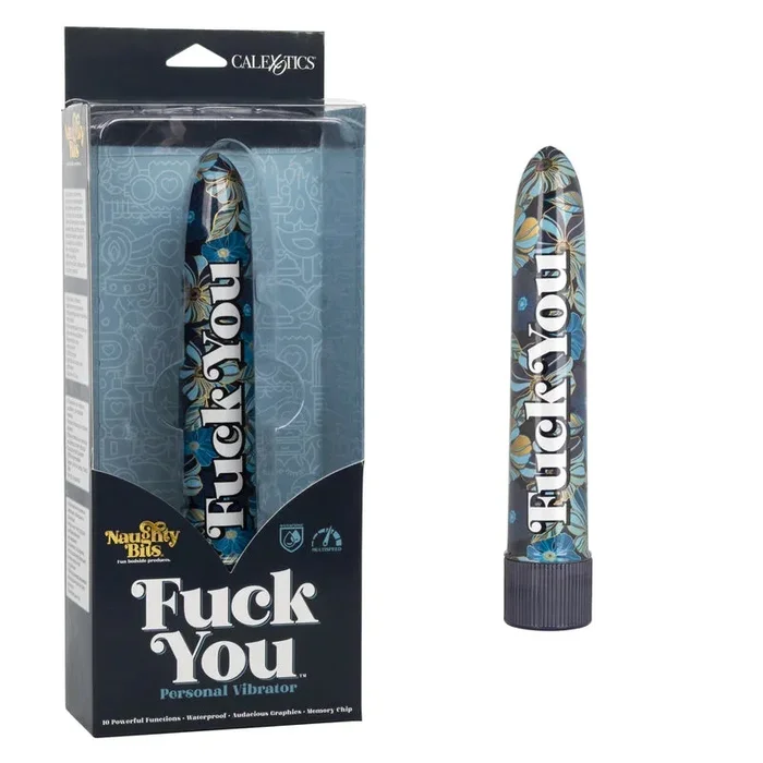 Naughty Bits® Fuck You Vibrator 6.5″ by Cal Exotics