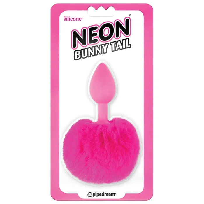 Neon Bunny Tail – Pink