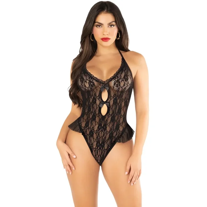 New Romance Lace Teddy – Black
