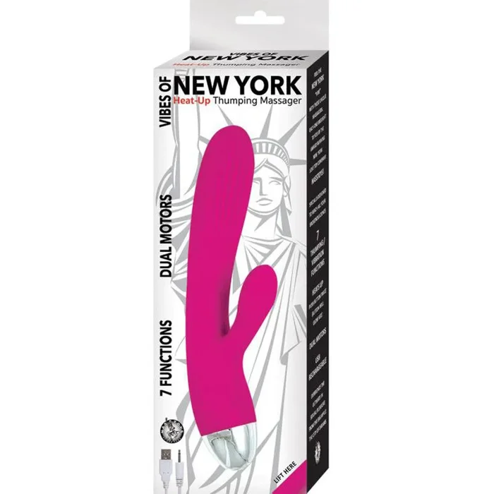 New York HeatUp Thumping Massager Pink
