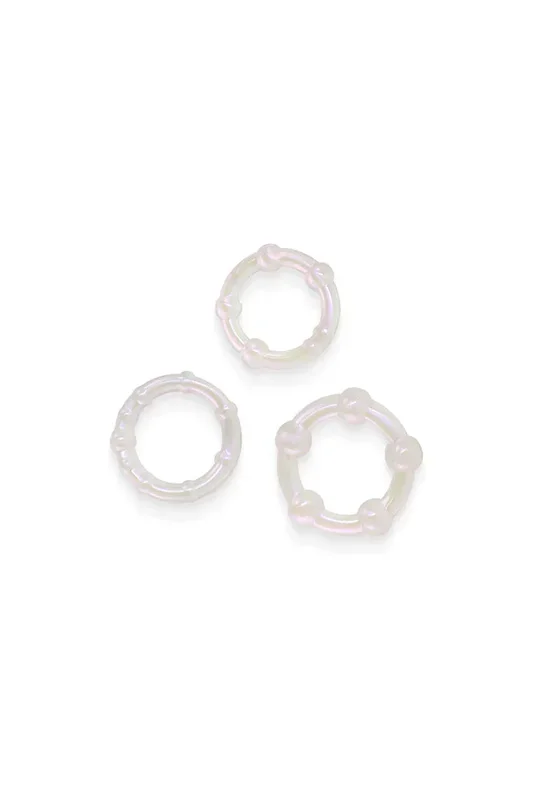 NS Novelties – Fantasia – Intensity Cock Rings – 3pk – Pearl