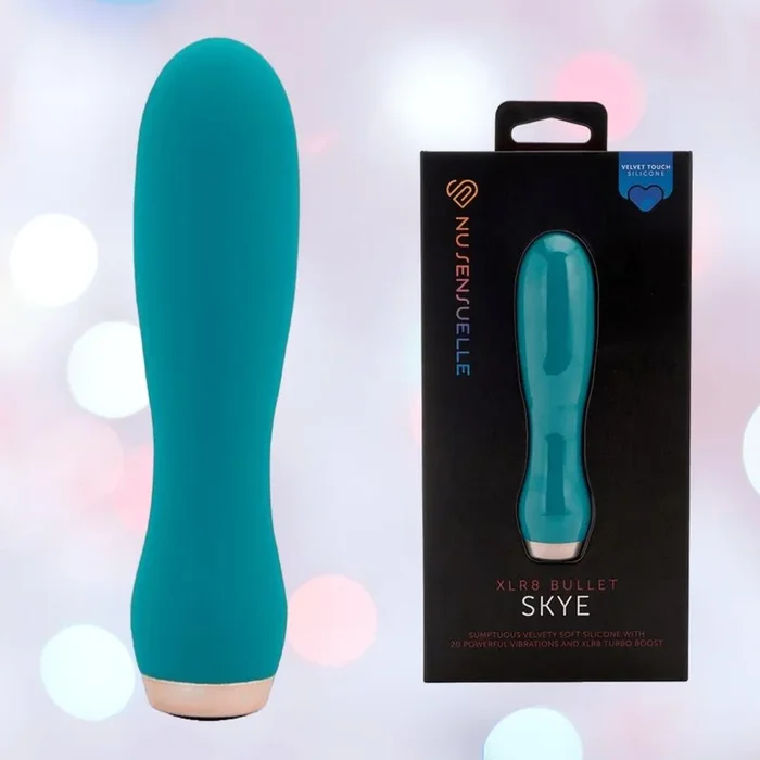 Nu Sensuelle Velvet Touch Skye Vibrator with Turbo Boost – Emerald Green