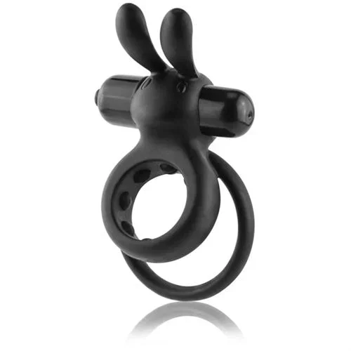 OHare Wearable Rabbit Silicone Vibrating Cock Ring Black