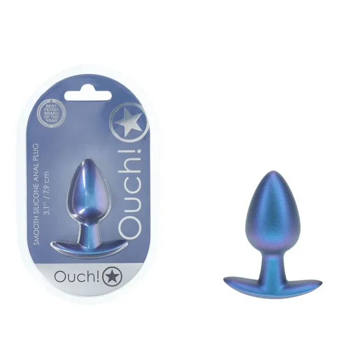 OUCH! Anal Plug – Medium – Metallic – Metallic 7.9 cm Medium Butt Plug
