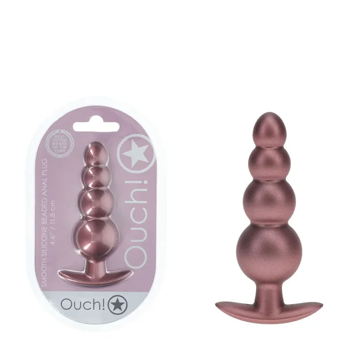 OUCH! Beaded Anal Plug – – 11.7 cm Butt Plug