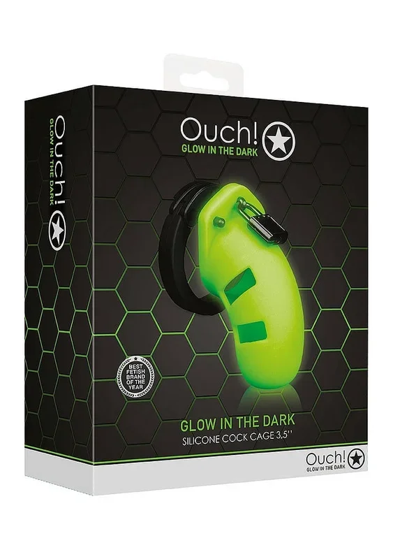 Ouch! Glow in the Dark Cock Cage – 3.5 inch