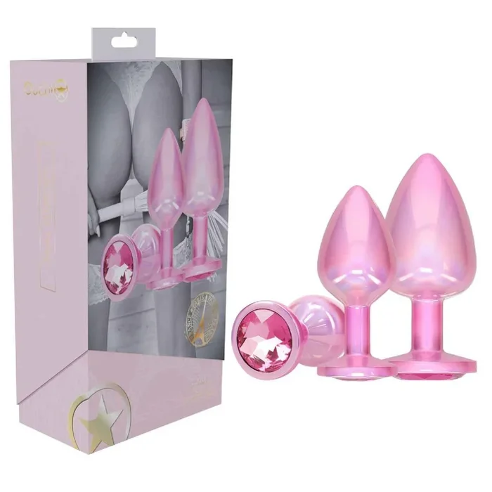 OUCH! Paris Collection – Metal Anal Plug Set – Pink