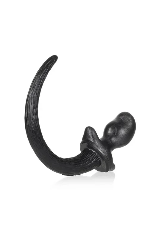 Oxballs – Soft Puppy Tail Anal Plug- Beagle Medium – Black