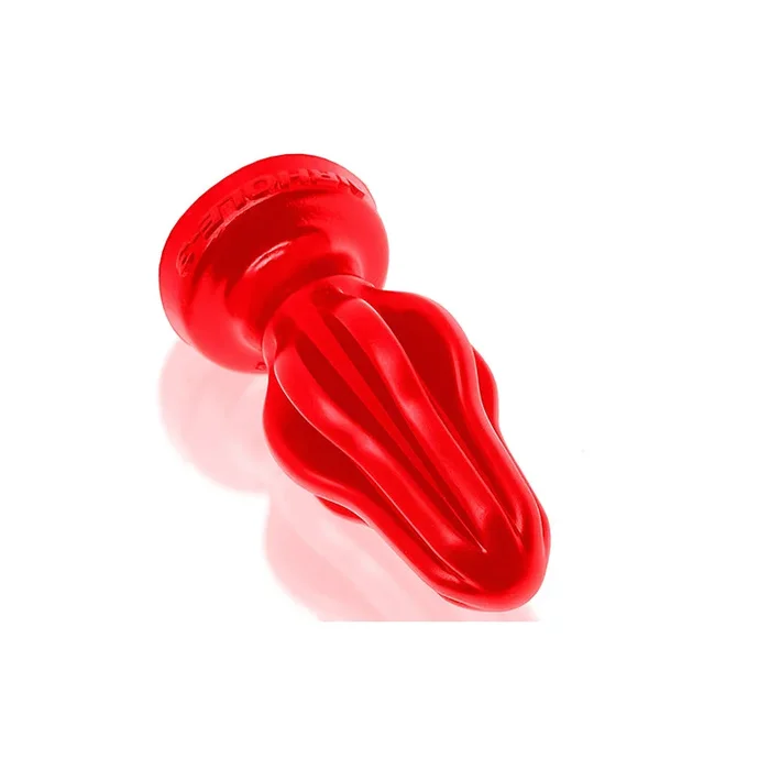 Oxballs Airhole-3 Finned Buttplug Silicone Large Red