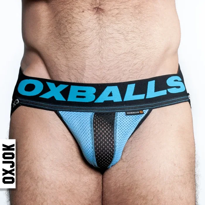Oxballs Airmesh Upthrust Slider Strap Jock SKY BLUE X-LARGE