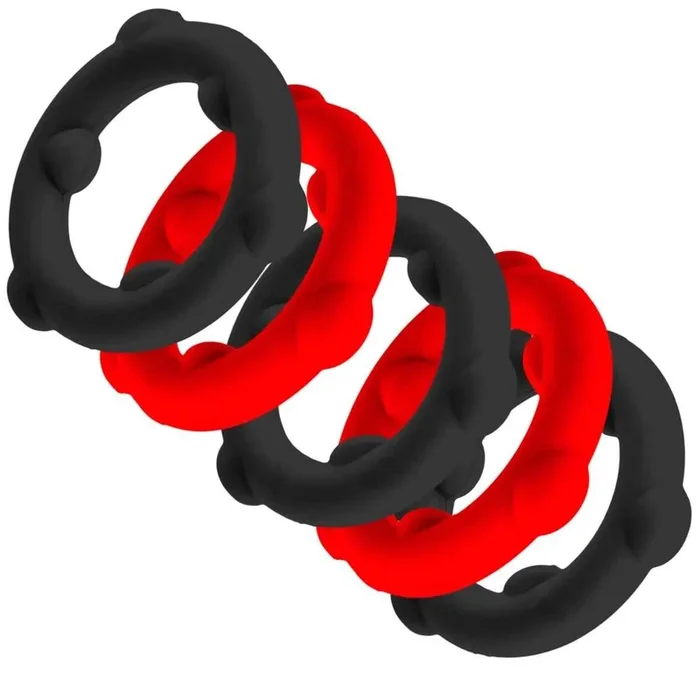 Oxballs Gearheads 5 Pack – Red/Black