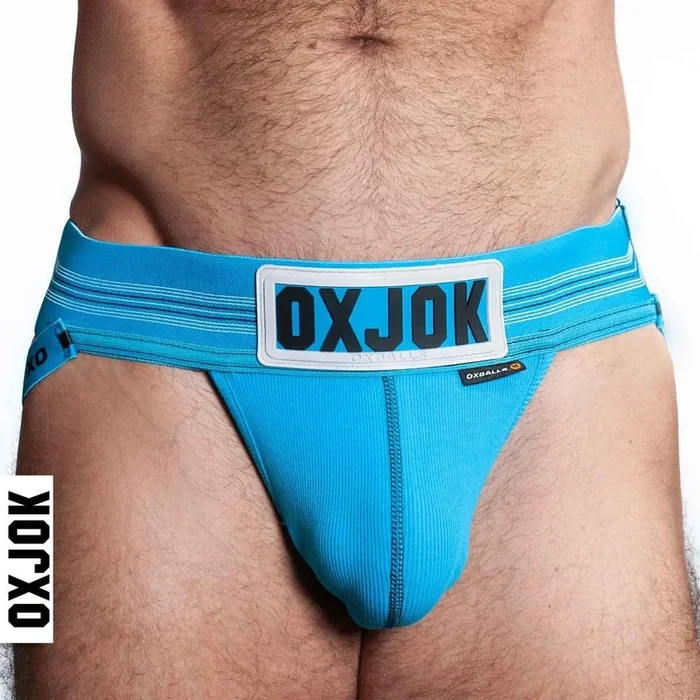 Oxballs OXJOCK SLINGJOCK upthrust slider-strap jock POOL LARGE