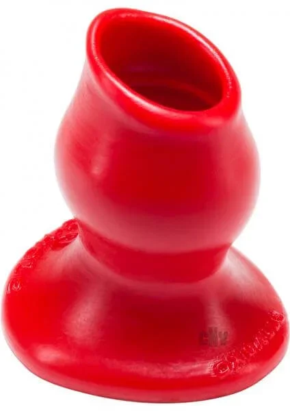 Oxballs Silicone Hollow Butt Plug Pig Hole 1 Small Red