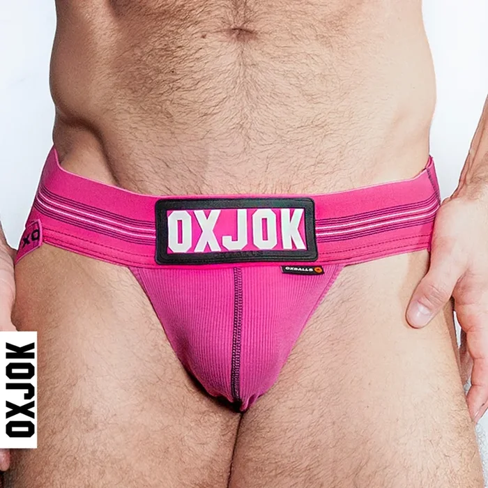 Oxballs Slingjock Upthrust Slider-Strap Jock PINK SKY MEDIUM