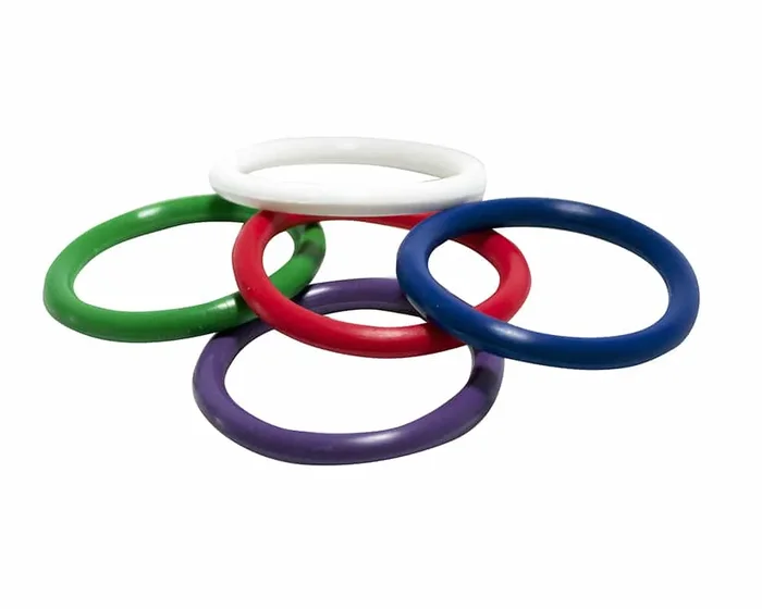 Pack 5 Anillos Peneanos Colores Sin Latex Shibari Triton V