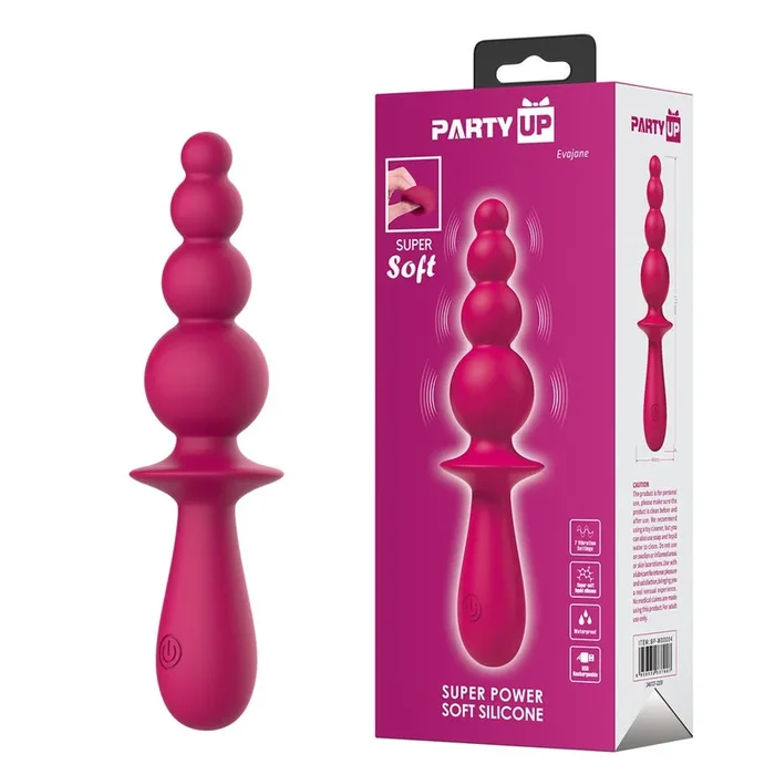 Party Up EVAJANE – Pink Beaded Vibrator