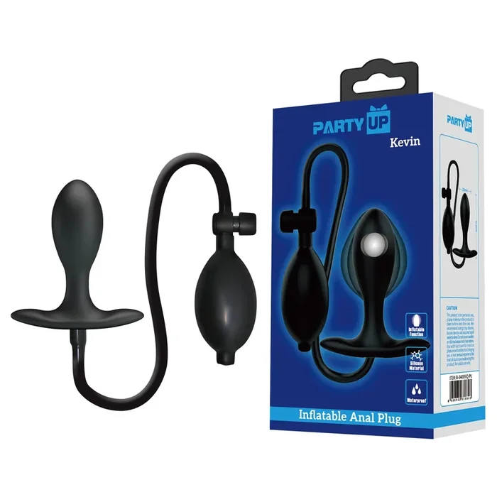 Party Up KEVIN Inflatable Butt Plug – 9.1 cm Inflatable Butt Plug