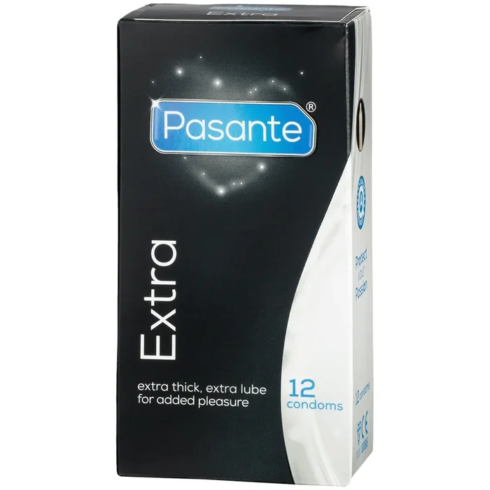 Pasante Extra Thick Condoms 12 Pack