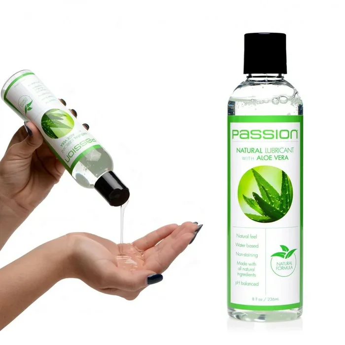 Passion Natural Lube Waterbased Lube With Aloe 8oz