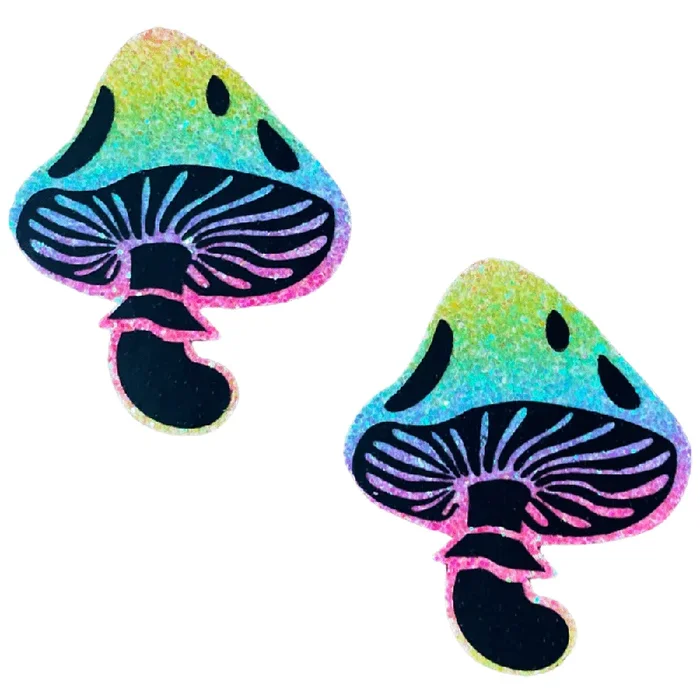 Pasties (2) – Neva Nude – Multicolor Chunky Glitter Toadstool