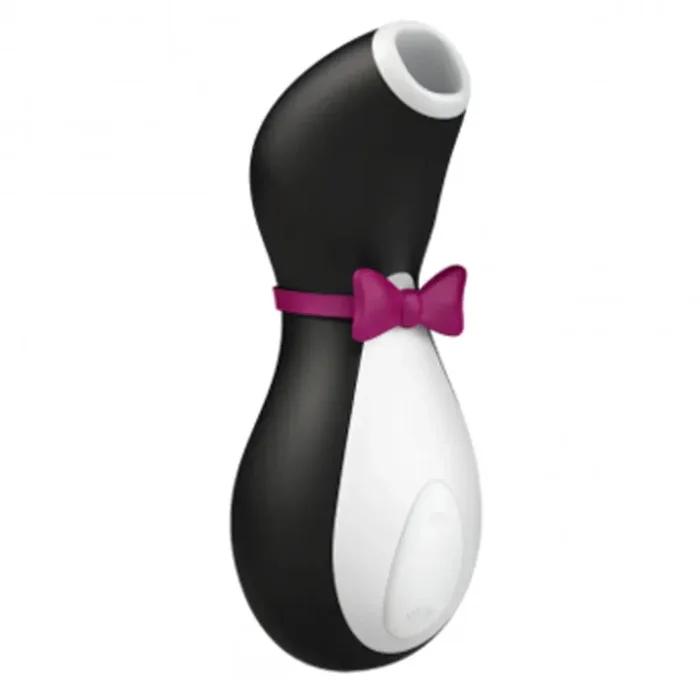 Penguin Sex Toy Penguin Suction Vibrator – black,white