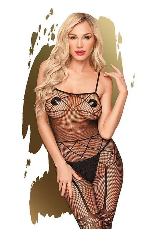 Penthouse Lingerie – Firecracker Bodystocking – Black