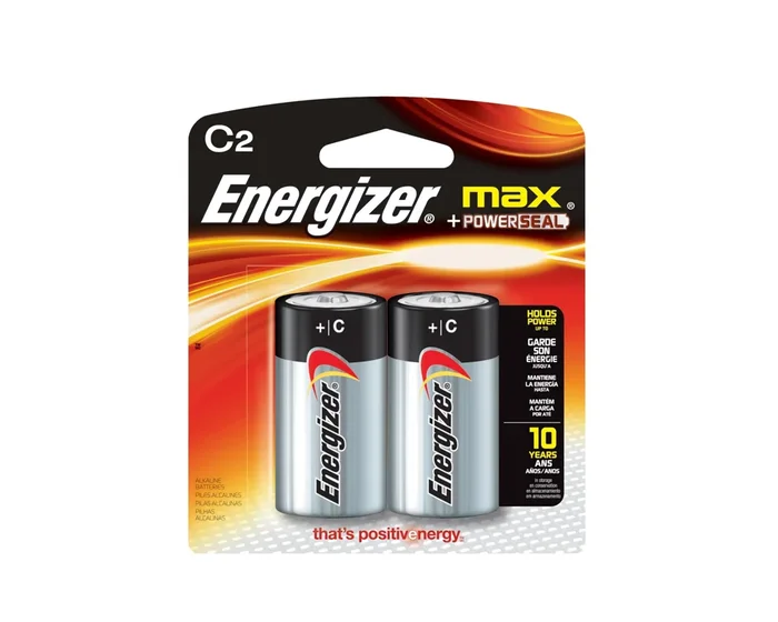Pilas C Alcalinas 1.5V Pack 2u – Pilas Medianas Energizer