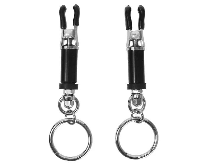Pinzas ajustables para pezones con argollas de tiraje Master Series Amulet